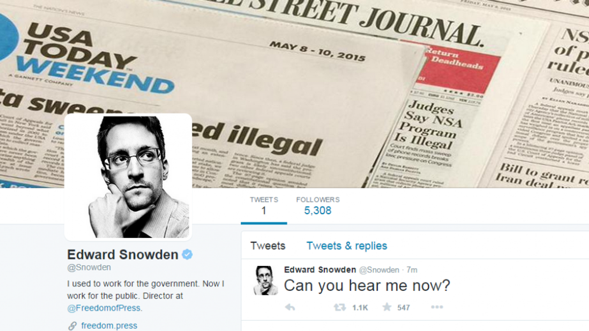 snowden twitter