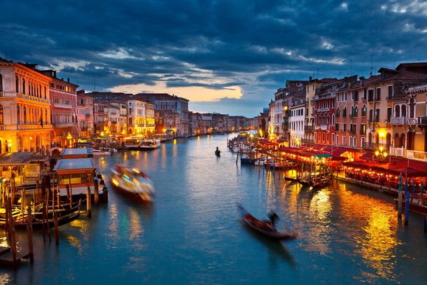 Grand Canal at night, Venice