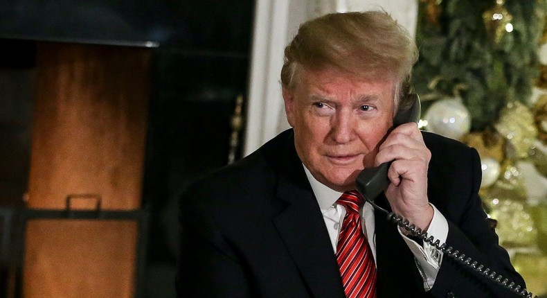 Donald Trump phone calls world leaders Merkel May