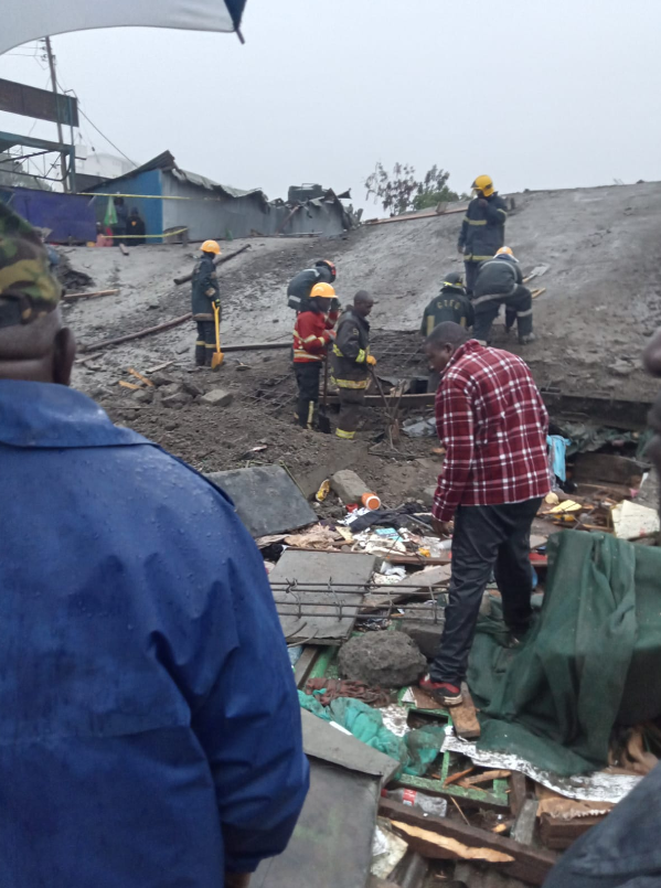 Five storey building collapses in Ruaka