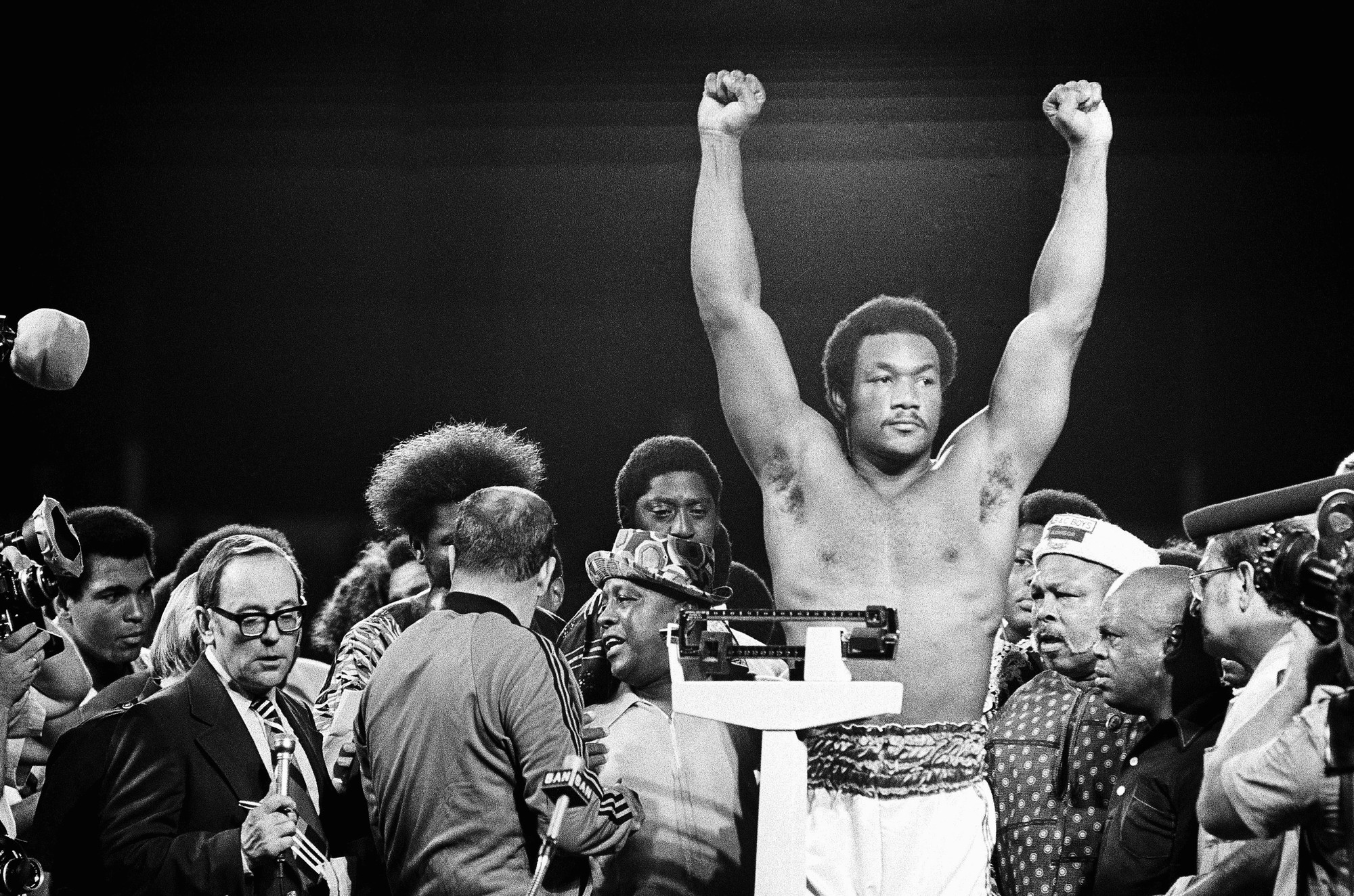 Bývalý boxerský šampión v ťažkej váhe George  Foreman.