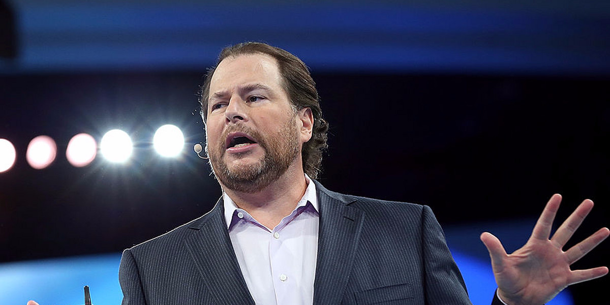 Salesforce's billionaire CEO who once blasted Mike Pence urges investors to move on