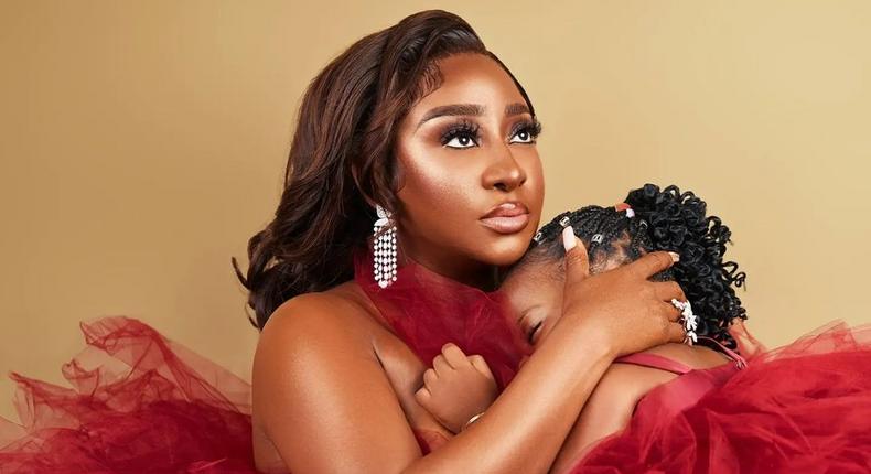 Ini Edo re-dedicates daughter to God as she clocks 2 [Instagram/iniedo]