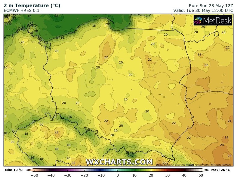 Temperatura w dzień w wielu regionach powinna przekraczać 20 st. C