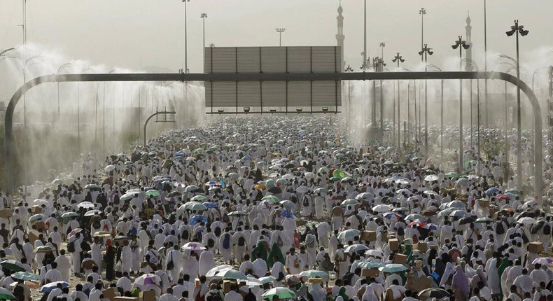 Every year, Muslims go for hajj pilgrimage