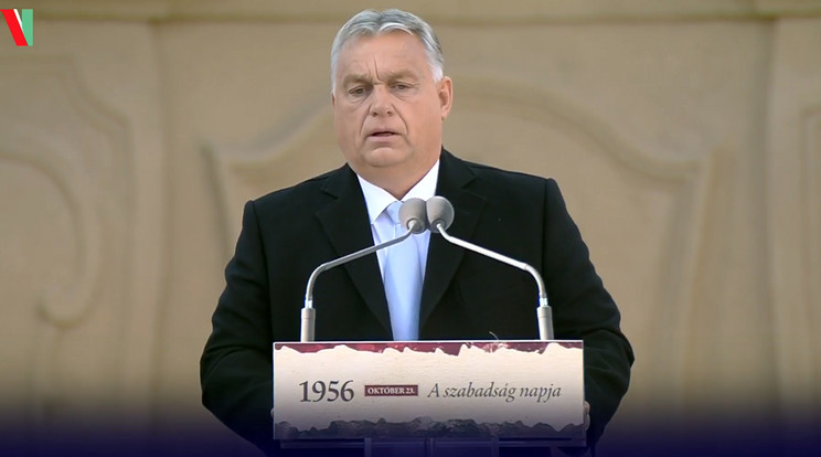Orbán Viktor beszédet tart Veszprémben október 23-án / Fotó: Facebook