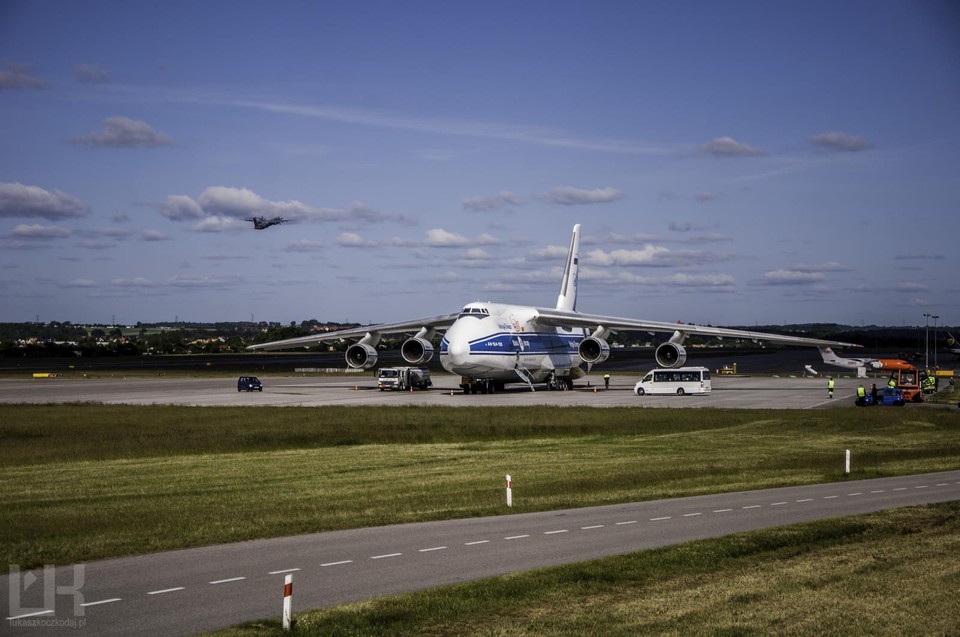 AN-124 Rusłan zawitał dzisiaj do Gdańska