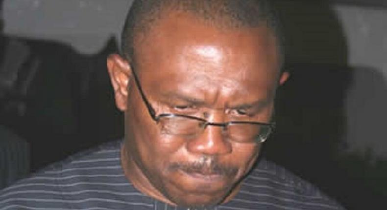 A sober looking Peter Obi is not happy at the moment