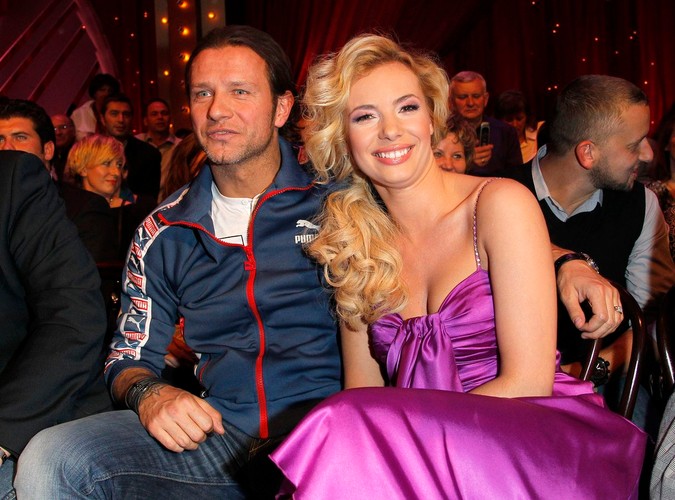 Tancerka Izabela Janachowska ze swym dawnym partnerem z 'Tańca z gwiazdami', piłkarzem Radosławem Majdanem