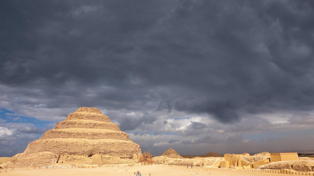 Egypt, Lower Egypt, Saqqara, listed as World Heritage by UNESCO, the step pyramid of King Djoser (Zo