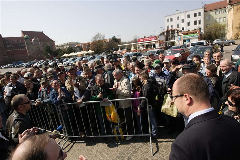 Bezdomni na śniadaniu z prezydentem w Gdańsku