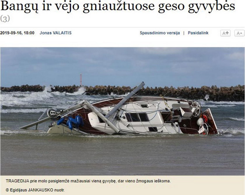 Dramat na Bałtyku! Podczas sztormu wywrócił się jacht. Są ofiary