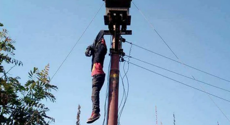 Man electrocuted to death while destroying transformer