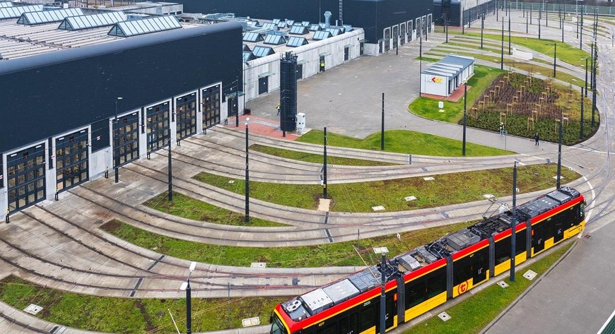 Trwa rozruch największej i najnowocześniejszej zajezdni tramwajowej w Polsce