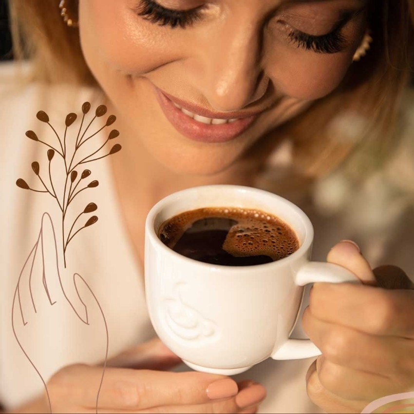 Doncafe - zena i soljica kafe