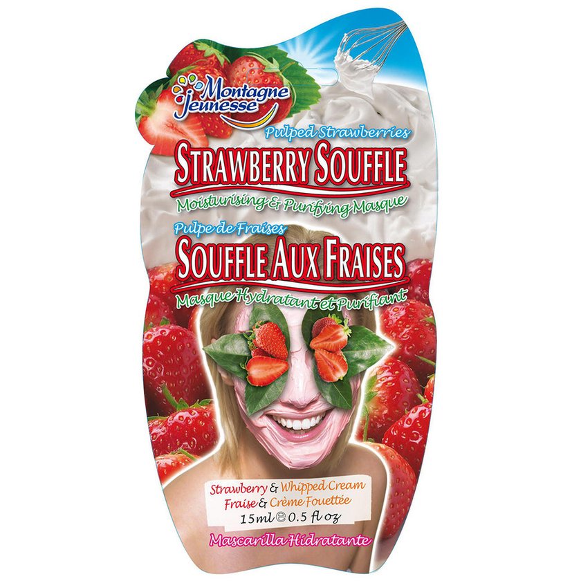 Montagne Jeunesse Strawberry Souffle - Maseczka truskawkowa głęboko nawilżająca i odblokowująca pory „truskawkowy suflet”