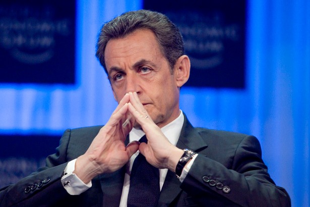 Prezydent Francji Nicolas Sarkozy podczas Forum w Davos. 27. stycznia 2011 r.