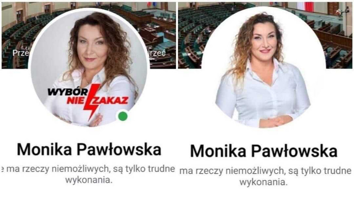 Monika Pawłowska usuwa ze zdjęcia błyskawicę. Symbol Strajku Kobiet