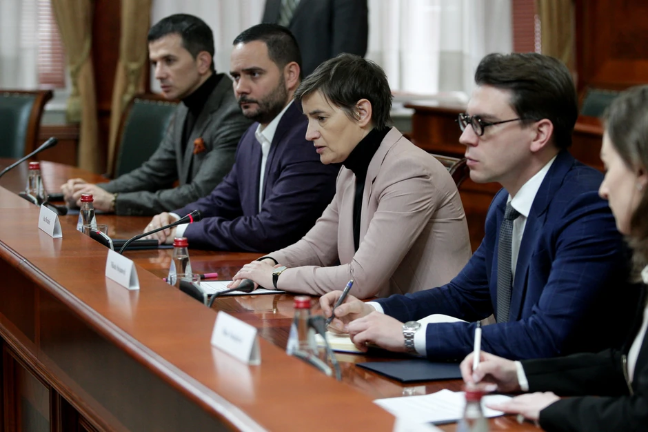Ana Brnabić sa članovima delegacije Atlantskog saveta