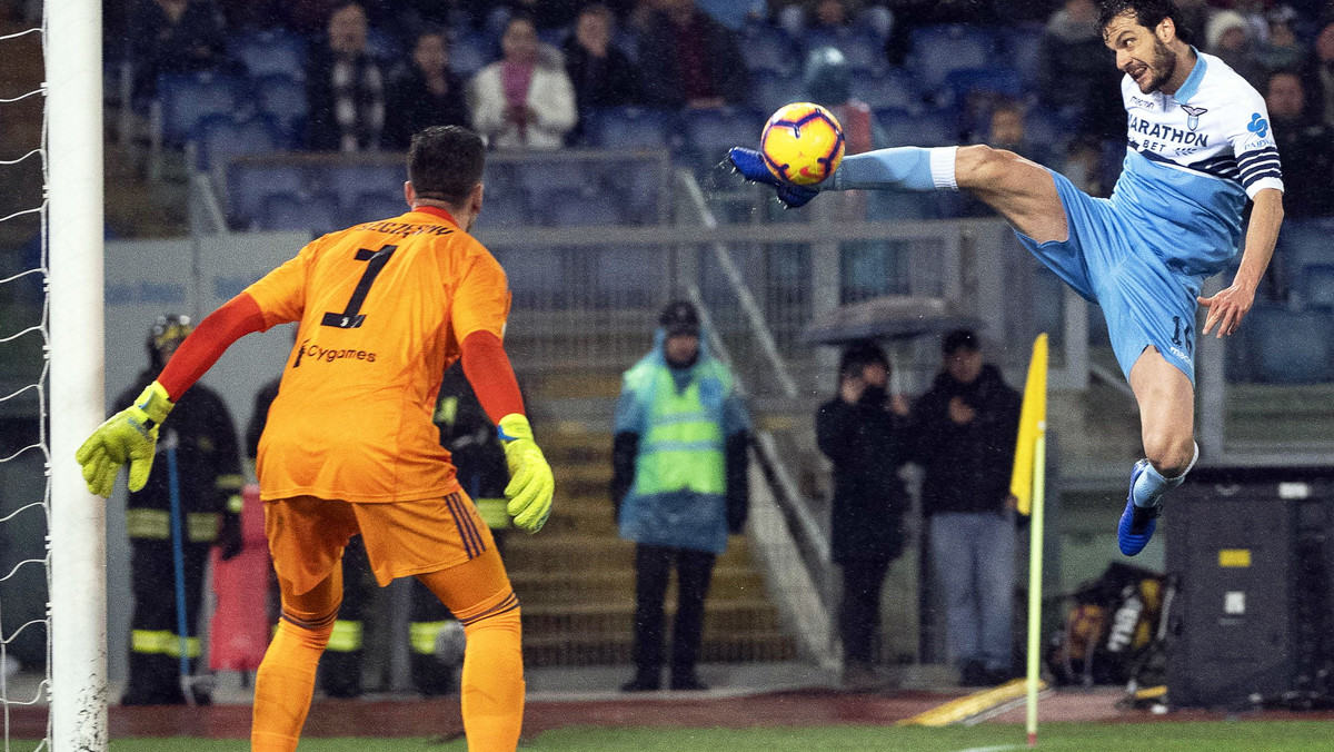 Wojciech Szczęsny w bramce w meczu Atalanta - Juventus