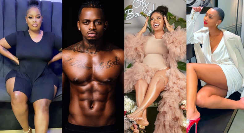 Bridget Achieng, Diamond Platnumz, Vera  Sidika and Huddah Monroe