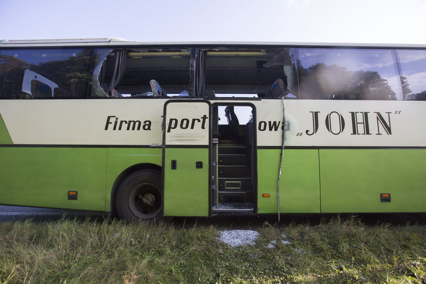 Ruda Śląska. Zderzenie dwóch autokarów na autostradzie A-4 