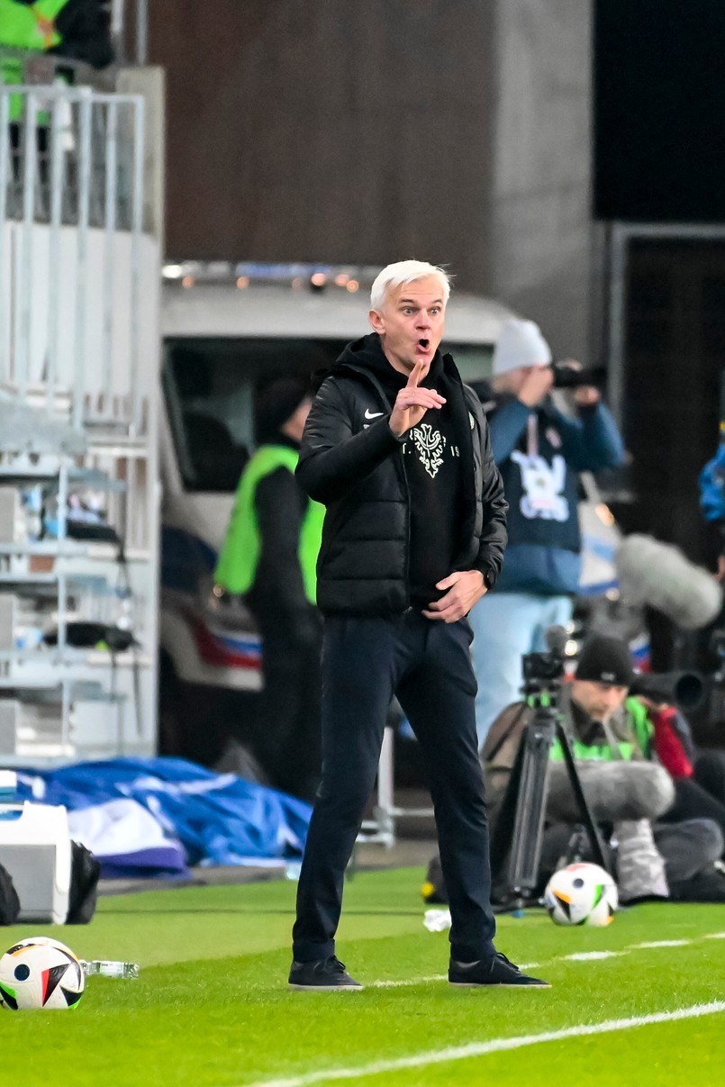 Trener Śląska Wrocław Jacek Magiera