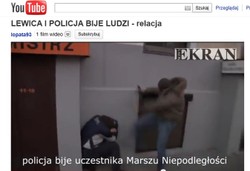 Brutalne wideo w sieci. Policjant skopał przechodnia i odpowie za to
