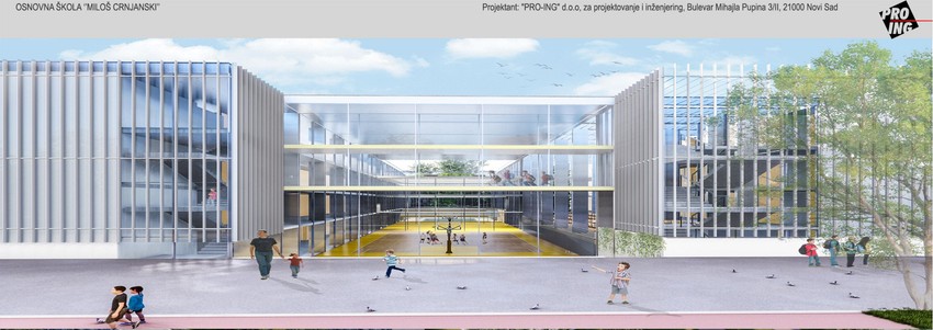 Projekat nove OŠ "Miloš Crnjanski" u Novom Sadu