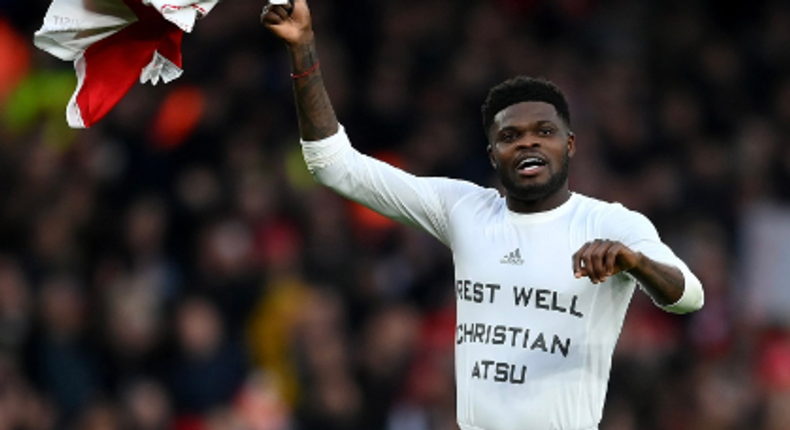 Thomas Partey explains tribute to Christian Atsu during Arsenal vs Bournemouth game