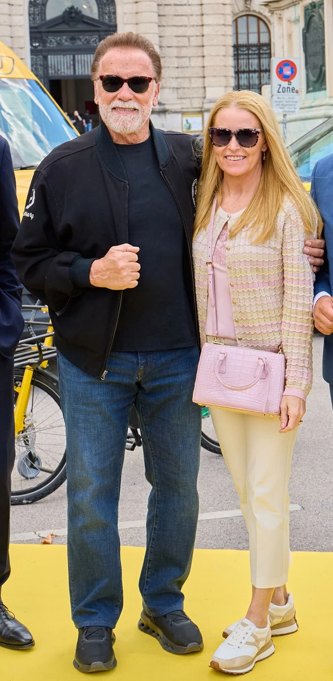 Arnold Švarceneger i Heder Miligan