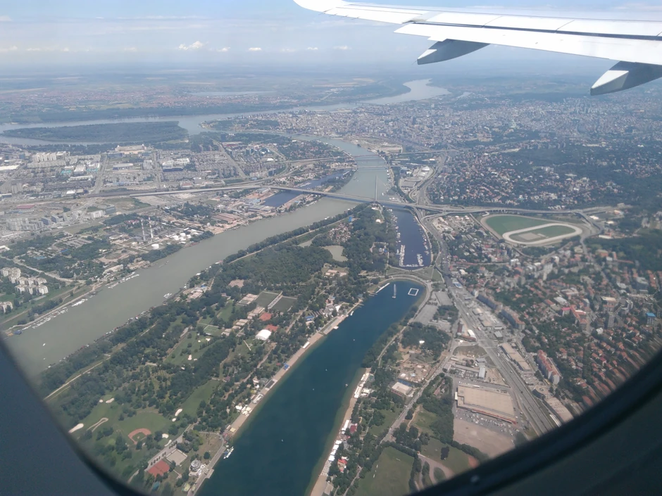 Beograd iz aviona
