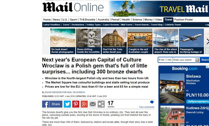 Daily Mail o Wrocławiu