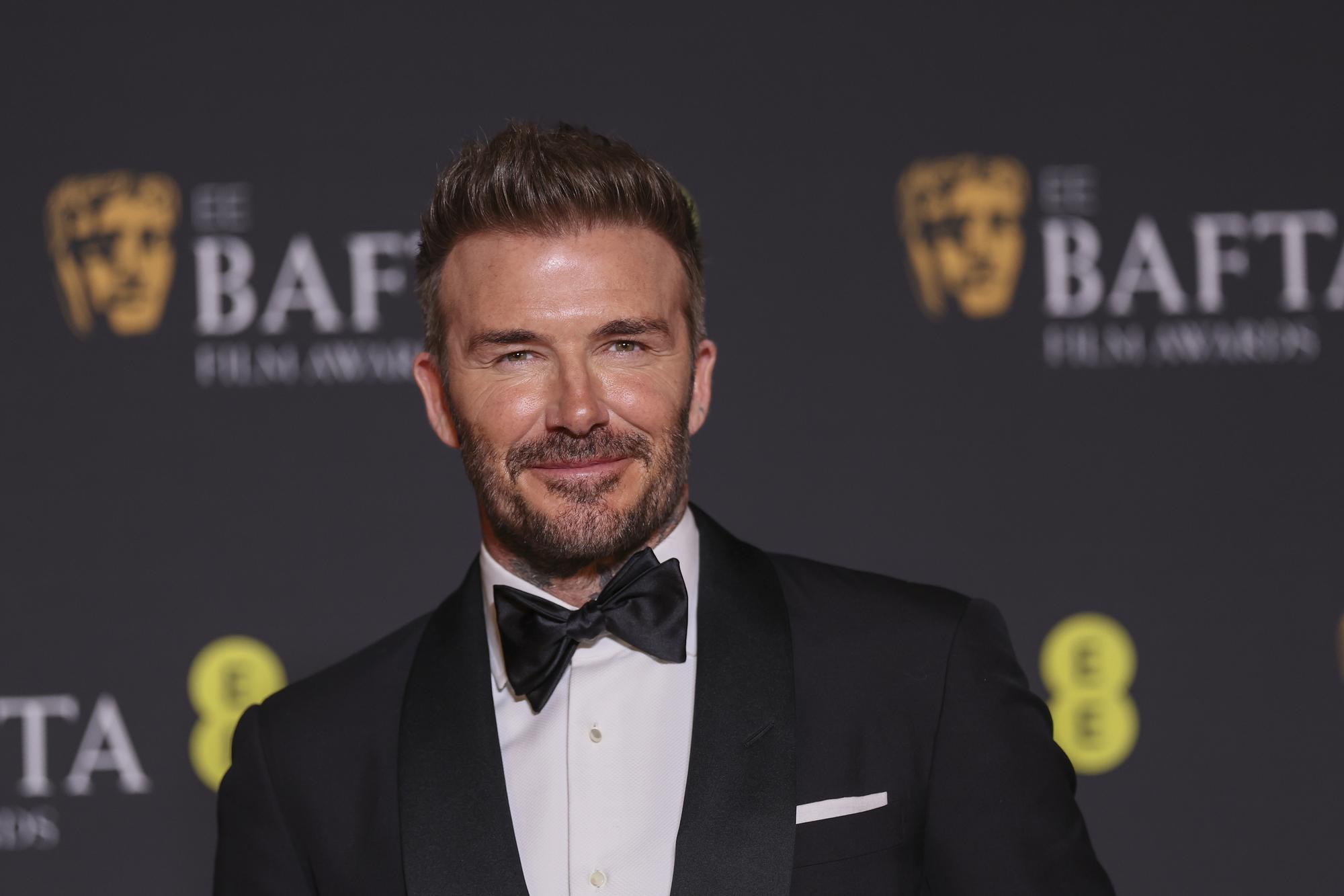 Odovzdávanie cien BAFTA - David Beckham.
