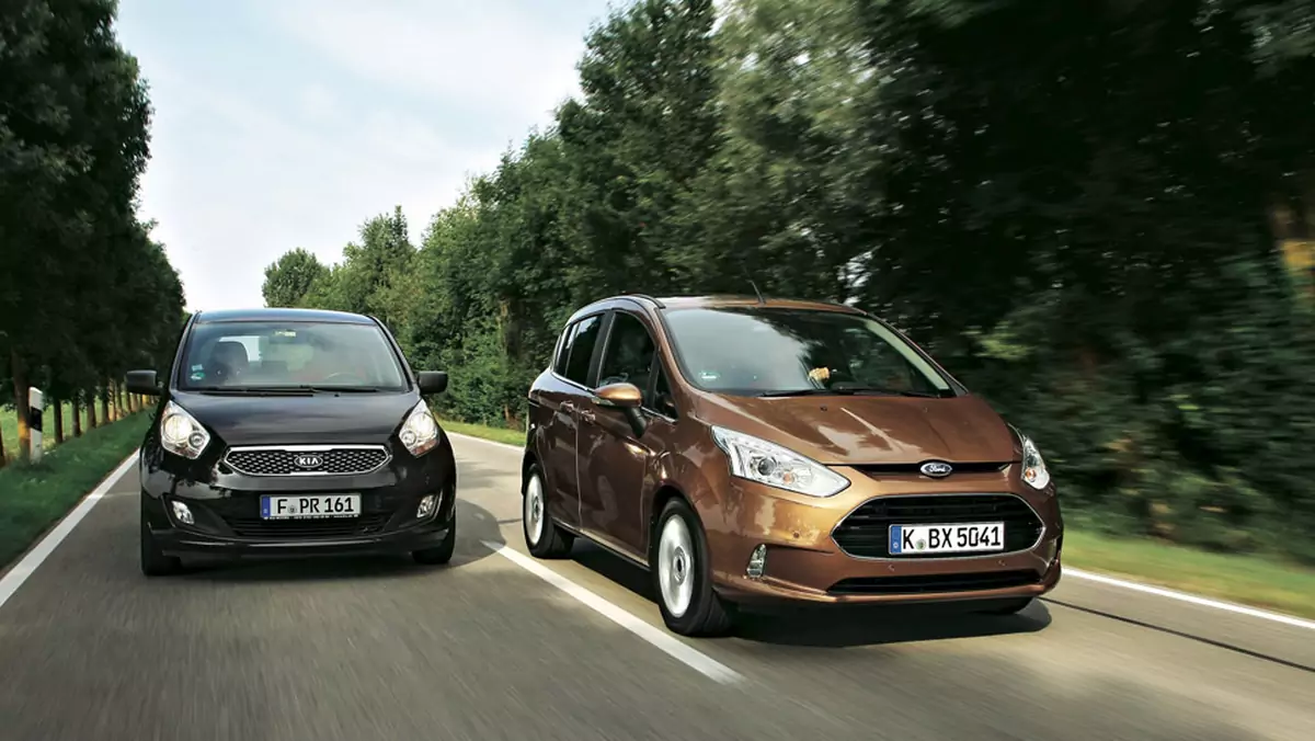 Ford B-Max kontra Kia Venga: miejskie vany dla rodziny