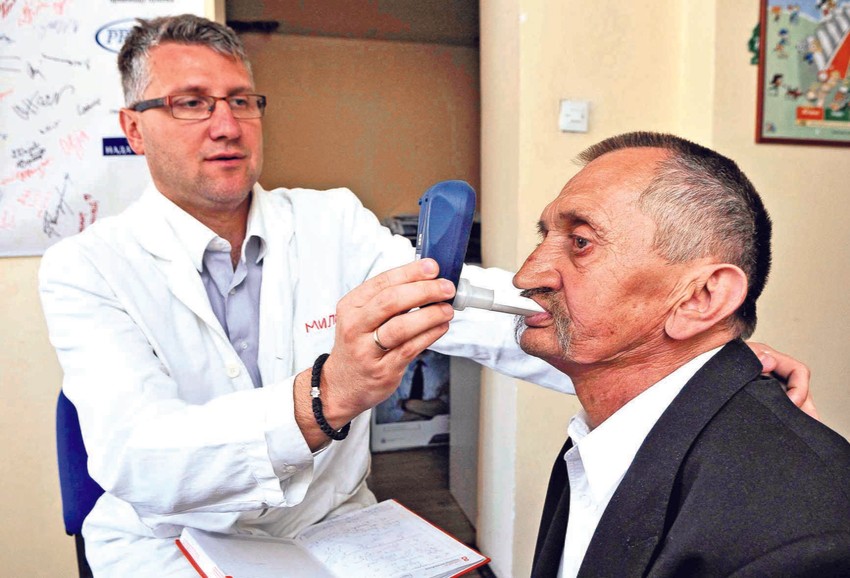 Merenje ugljen-monoksida u plućima