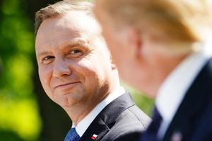 Prezydent Andrzej Duda podczas wizyty w Białym Domu w czerwcu 2020 r.