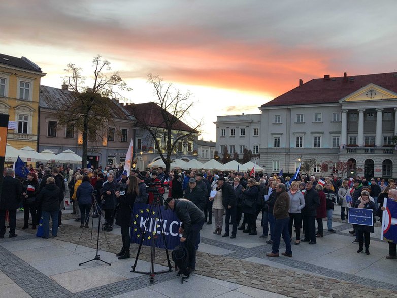 Protest w Kielcach