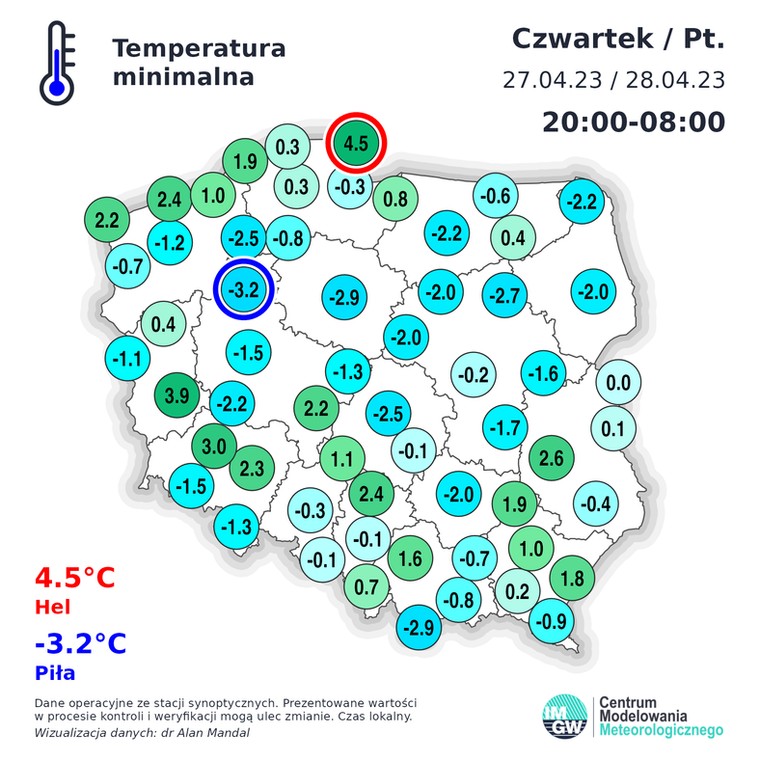 Przy gruncie w Toruniu było aż -7 st. C