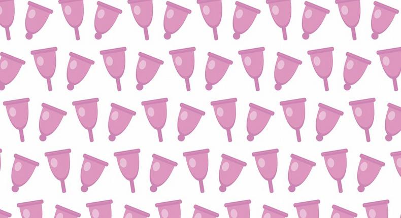 Use of menstrual cup during sex.