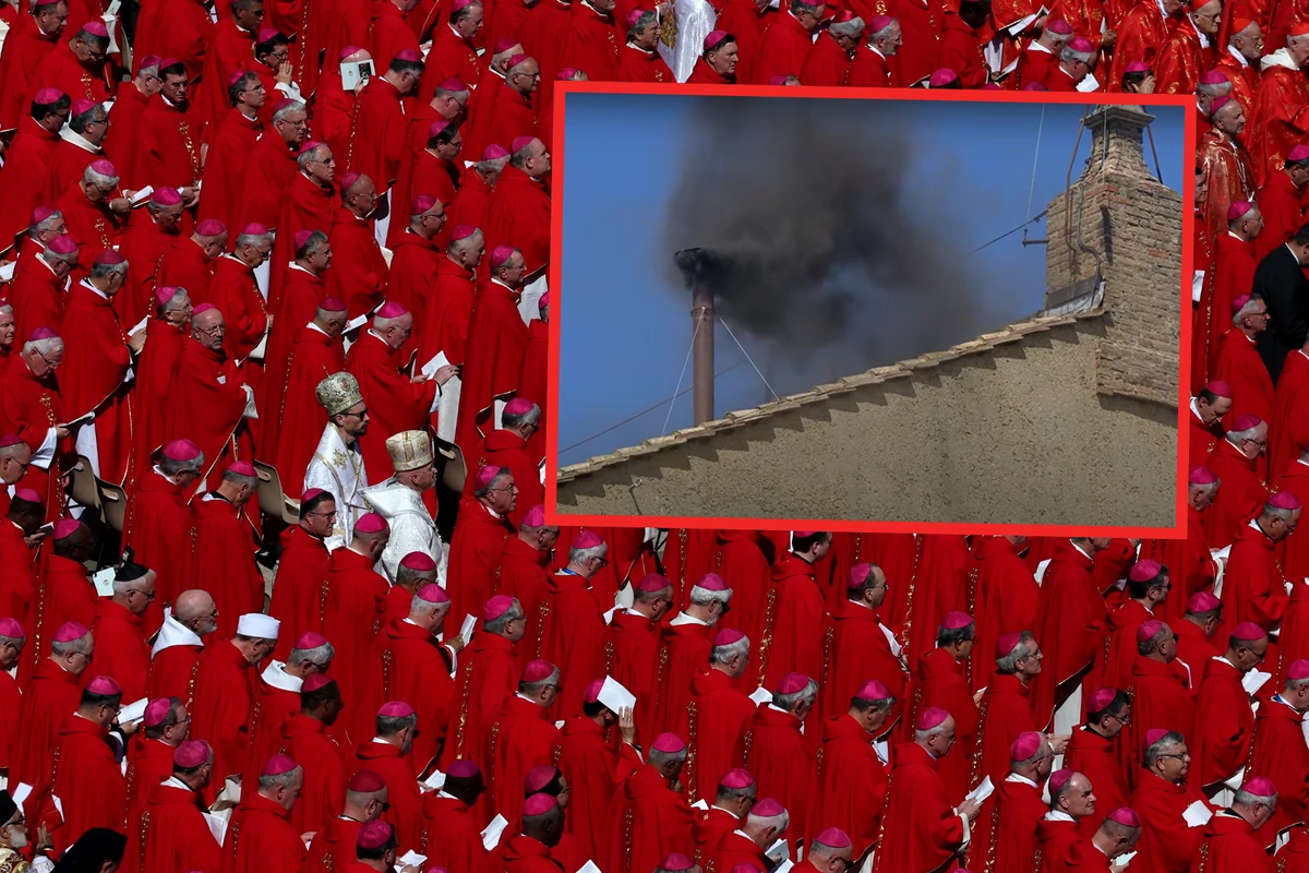 Czarny dym nad Watykanem. Papież nie został wybrany