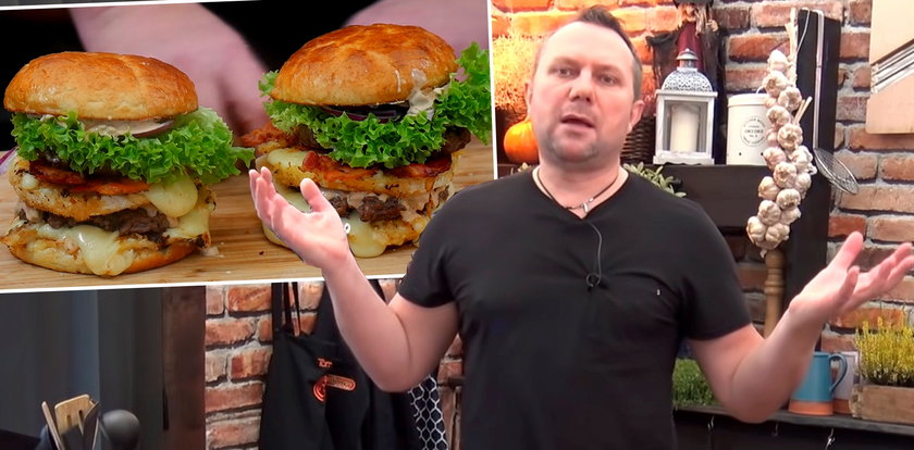 Słynny kucharz pokazał, jak zrobić domowy Burger Drwala. Smakuje lepiej niż kupny