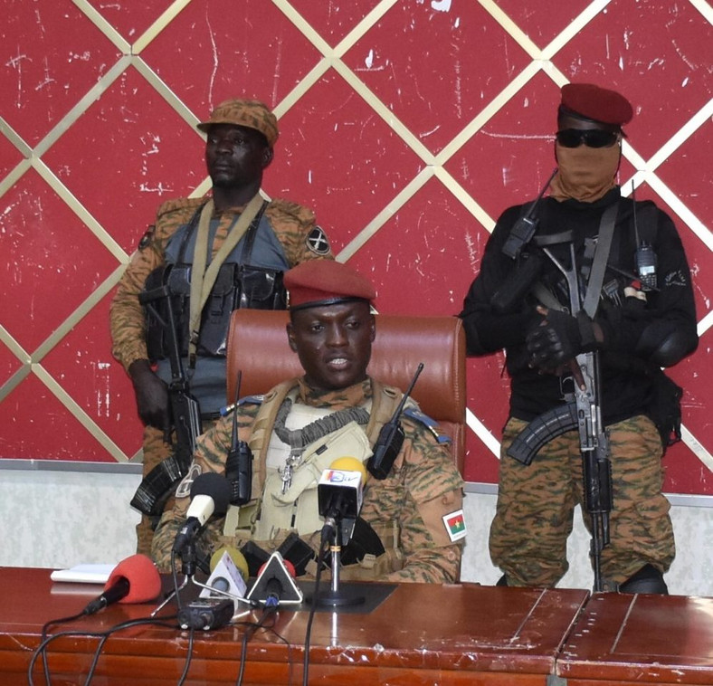 Nowy przywódca Burkina Faso Ibrahim Traore, 2 października 2022 r. 