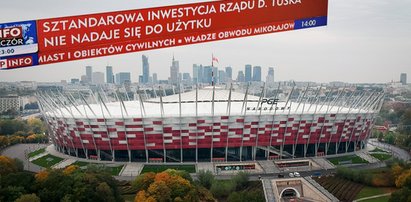  Tak TVP pokazała awarię na Stadionie Narodowym. Nie mogło zabraknąć jednego nazwiska