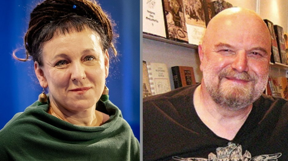 Olga Tokarczuk i Andrzej Mleczko