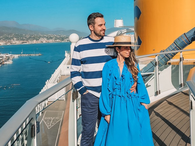 Kristina Sinkić Radulović na krstarenju Mediteranom