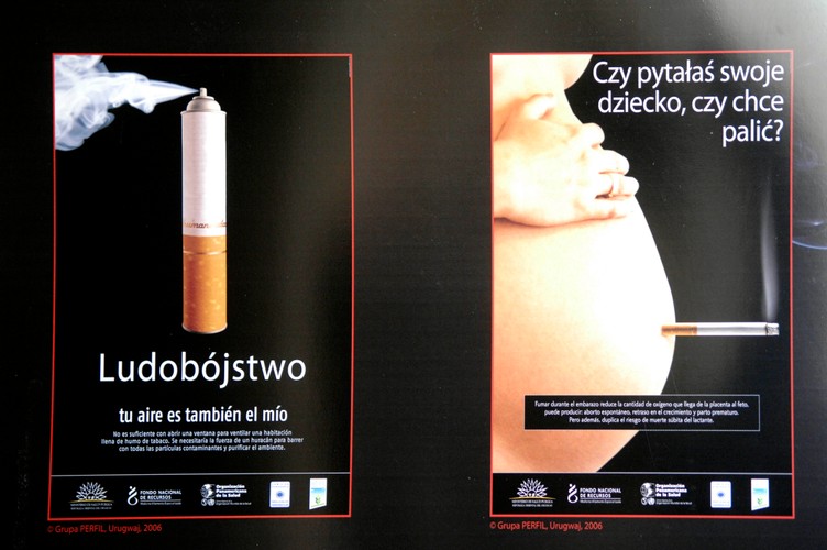 Z okazji Światowego Dnia Bez Tytoniu ministerstwo zdrowia zorganizowało wystawę grafik, jakie w różnych krajach straszą z paczek papierosów