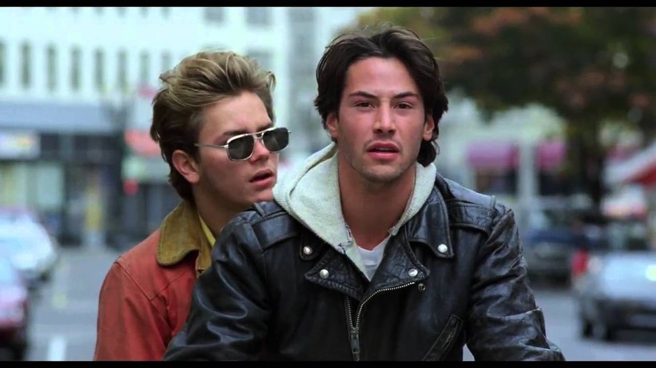 Keanu Reeves i River Phoenix w filmie "Moje własne Idaho"