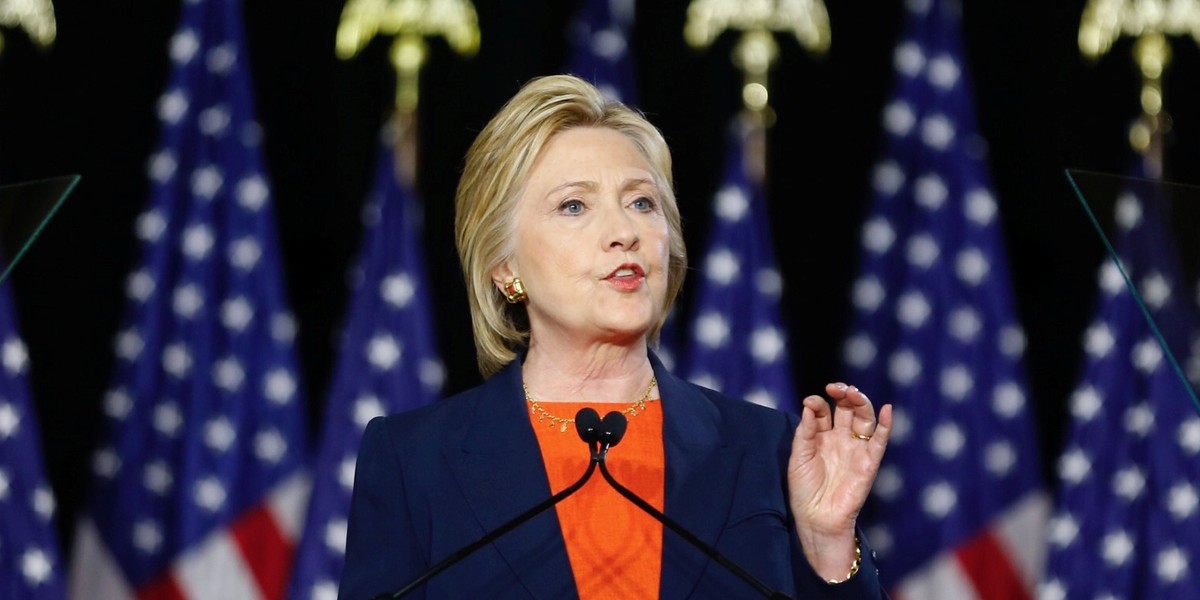 US Democratic presidential candidate Hillary Clinton delivers a speech on national security in San Diego, California, on June 2.