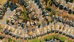 An aerial view of homes in Atlanta, Georgia.halbergman/Getty Images